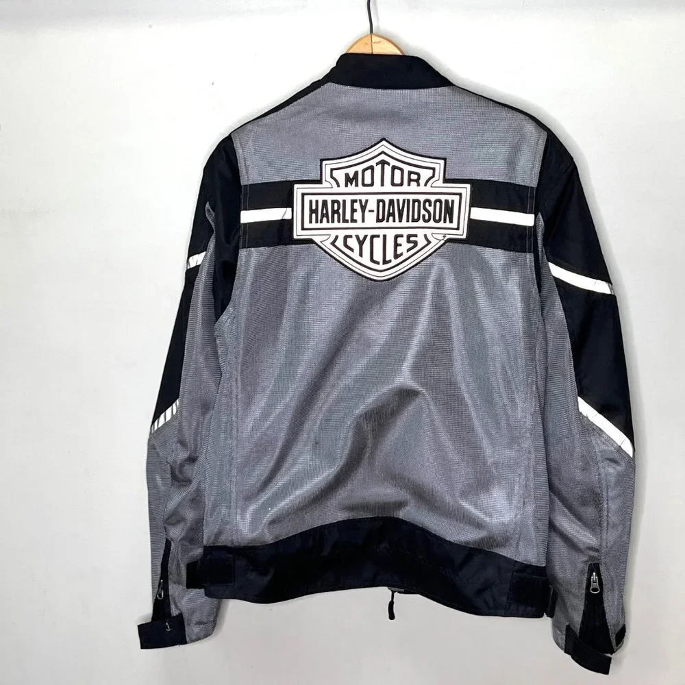 Harley Davidson Performance Ready Motorcycle Jacket Riding Gear Mesh Padded - Si - Picture 12 of 15